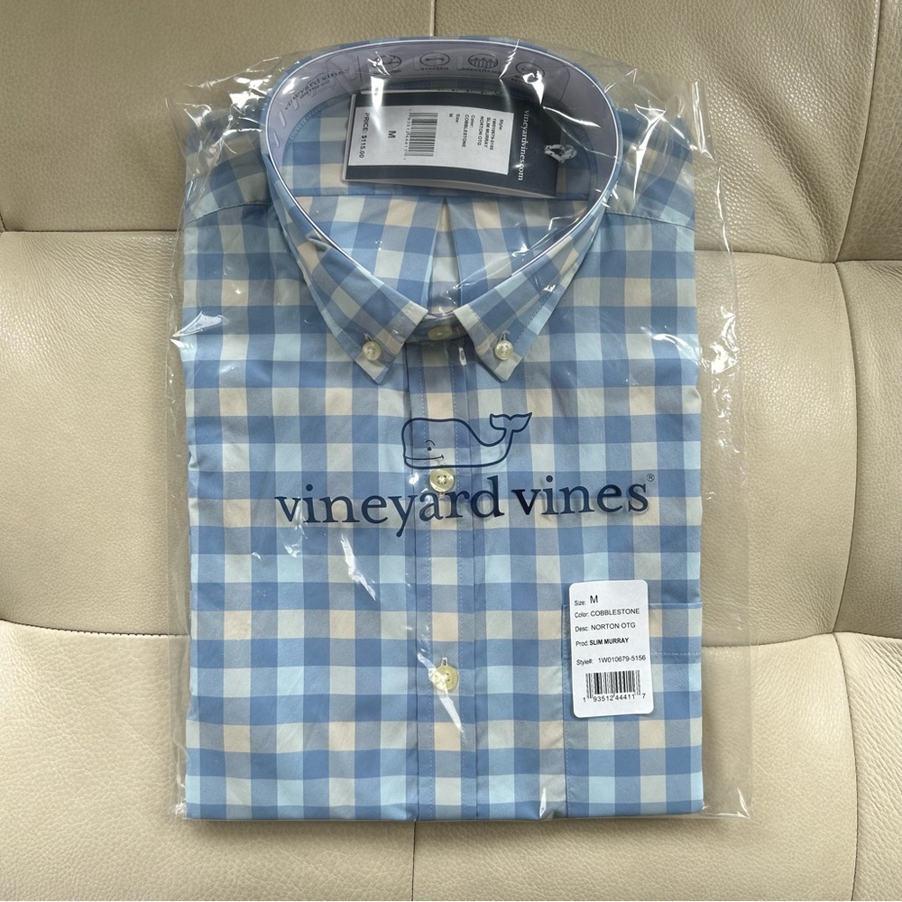 Vineyard Vines Blue Casual Button Down Shirt